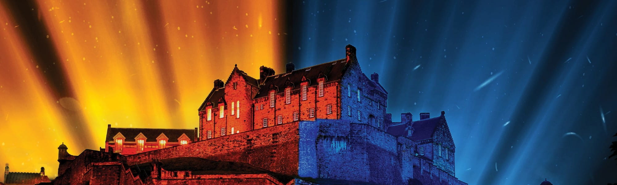 Edinburgh Castle of Light event illustration