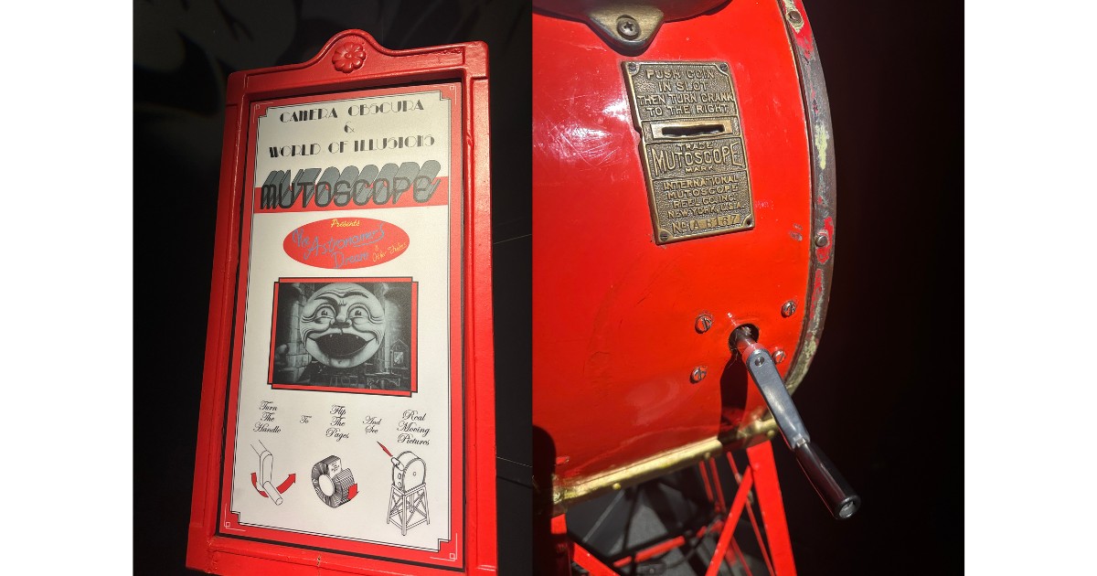 Mutoscope exhibit at Camera Obscura Edinburgh