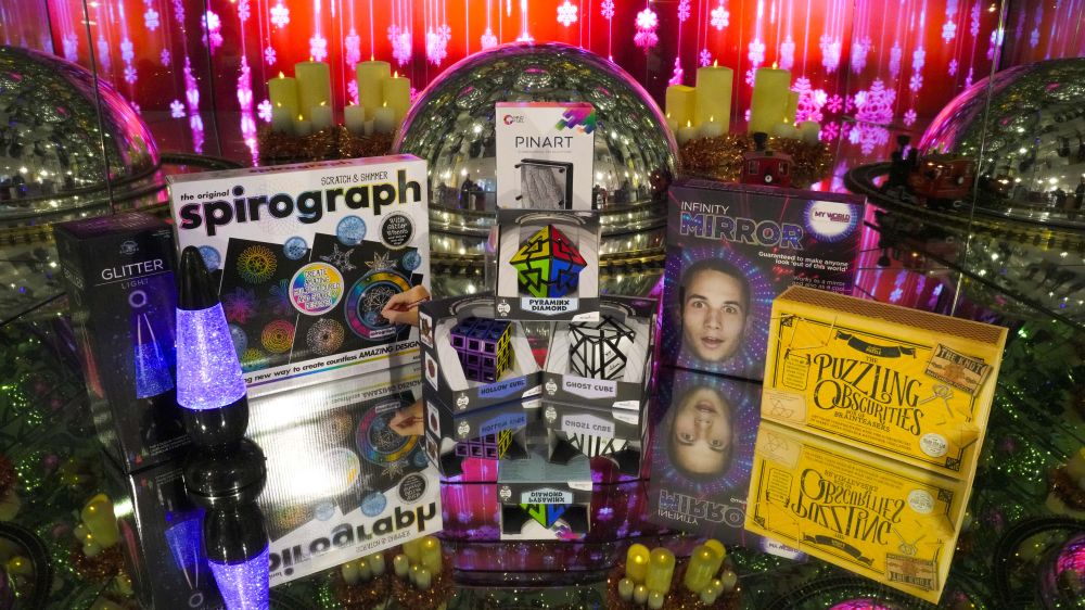 Various gifts available in the Camera Obscura Gift Shop for Christmas 2024