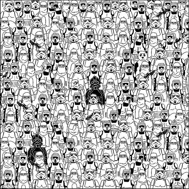 Can any Jedi minds spot the panda amongst the stormtroopers