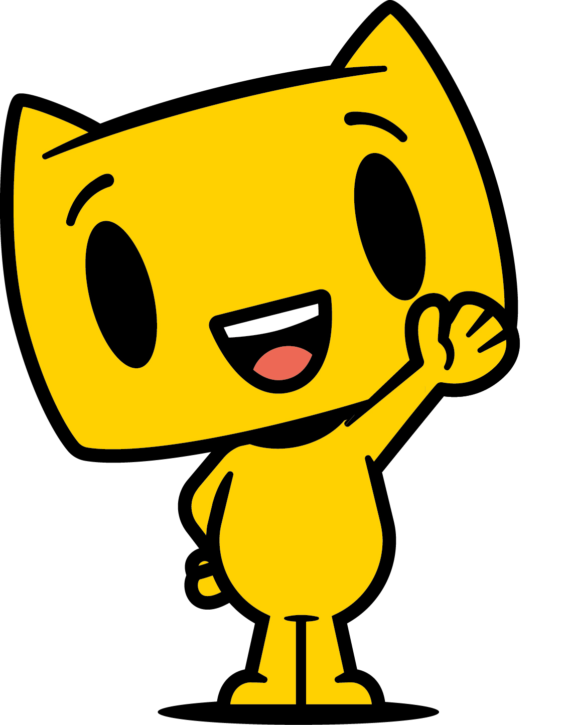 Dizzy, a yellow mascot cartoon character