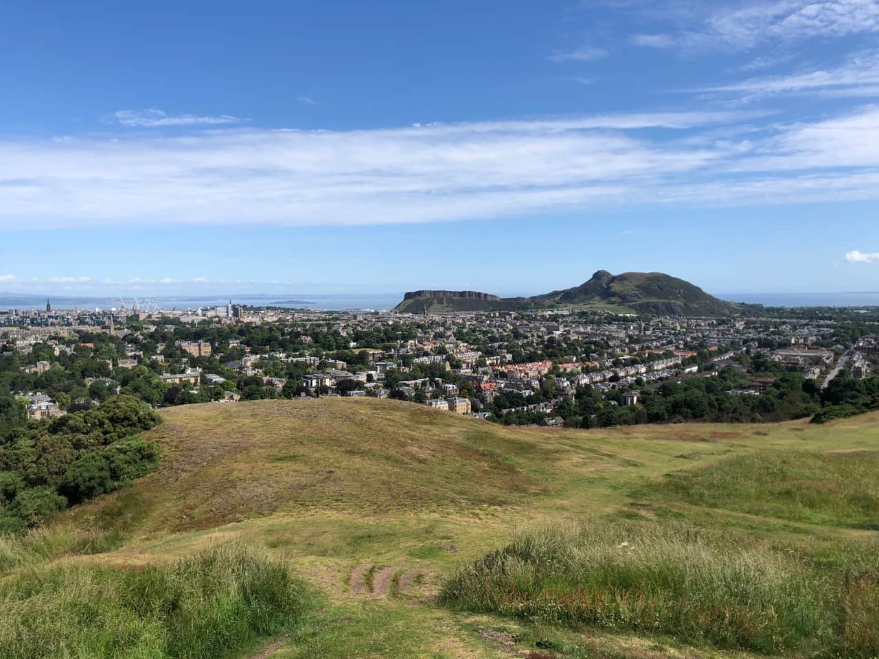 The view of Edinburgh from Blackford Hill