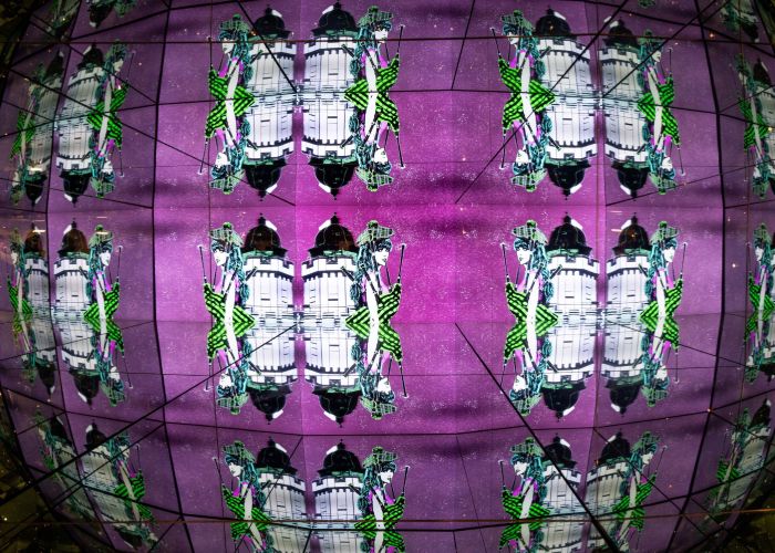 Taylor Swift exhibit in the Giant Kaleidosphere at Camera Obscura Edinburgh 