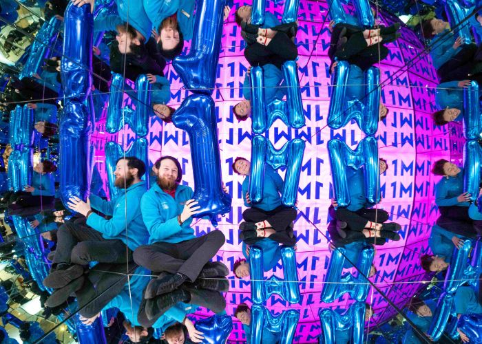 Team members celebrate 1 million visitors at Camera Obscura 