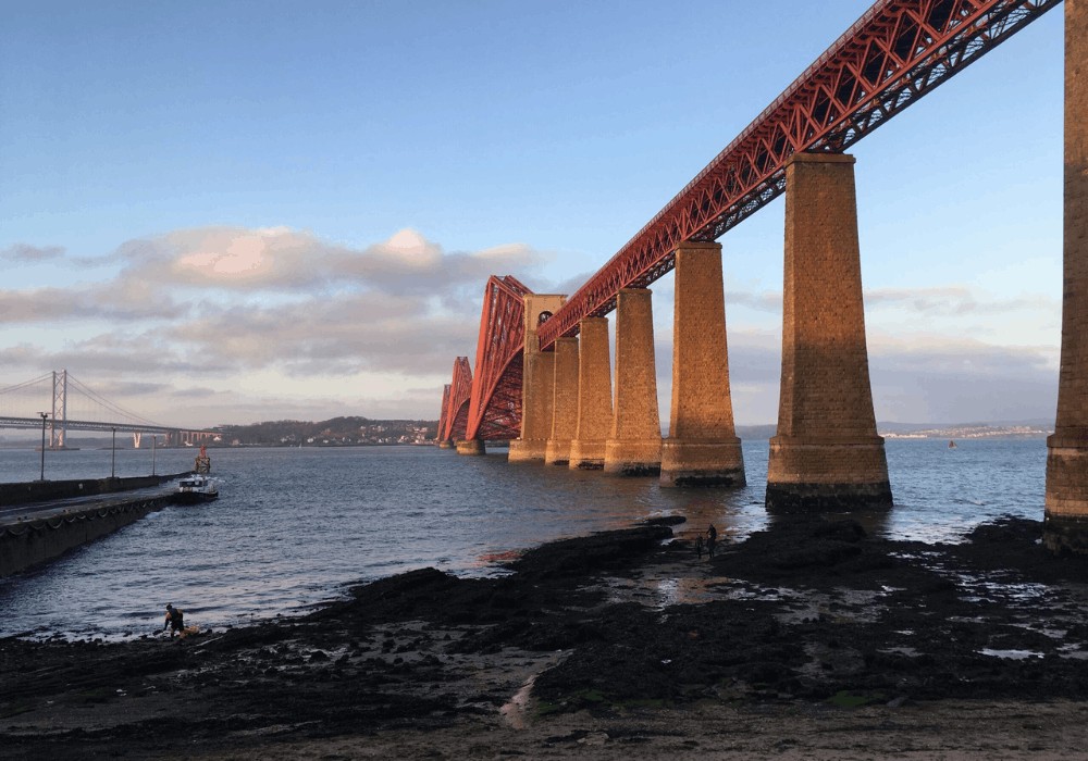 The Forth Rail Bridge in Queensferry, Edinburgh