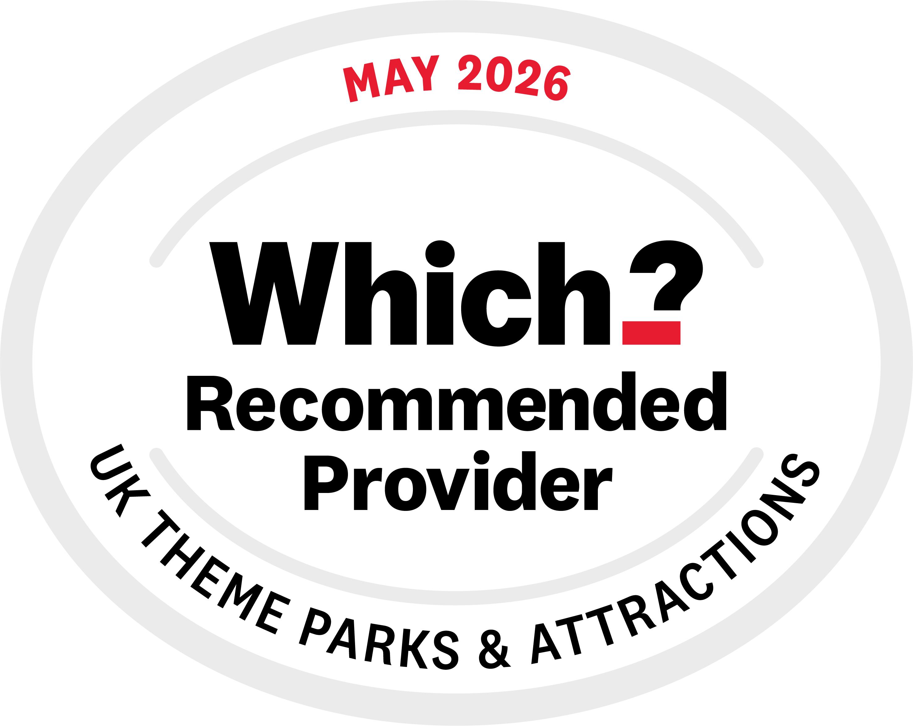 Which? Recommended Provider UK Theme Parks and Attractions May 2026