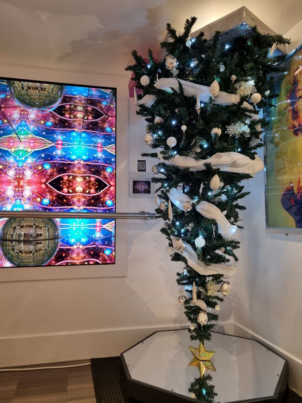 Upside Down Christmas Tree at Camera Obscura 